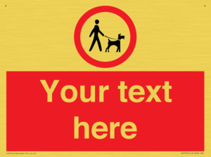 Custom Road regulatory dogs on leads